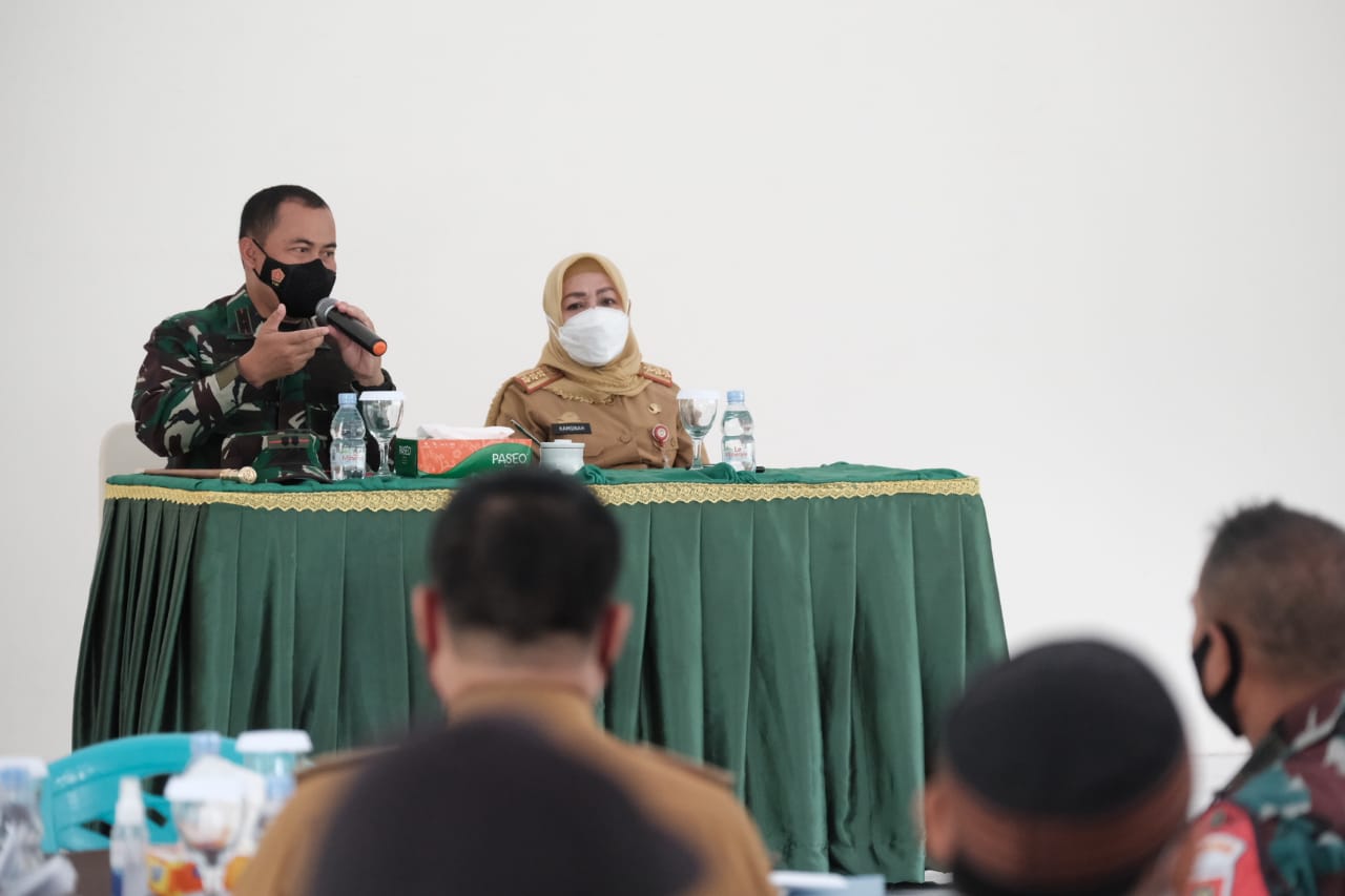 Enam Pasar jadi Lokasi Vaksinasi Pemkab Gowa Bersama  Kodim 1409